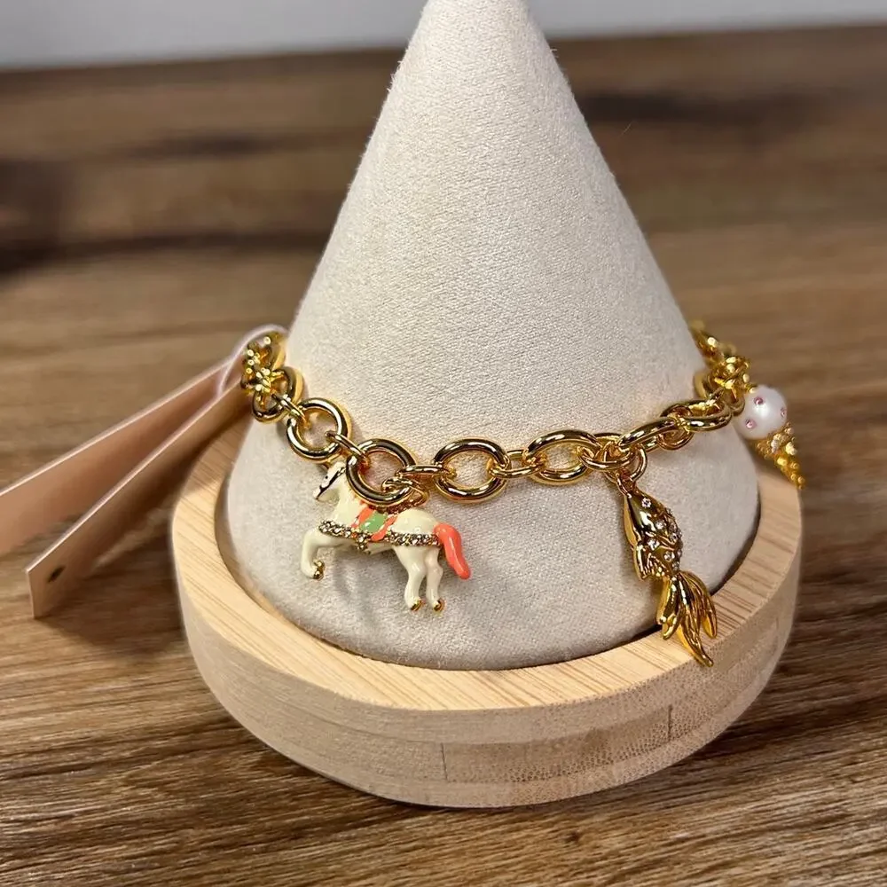 NWT Kate Spade Carousal and Ice Cream charm bracelet - Picture 2 of 7